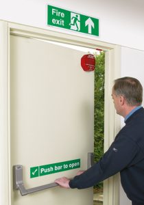 The sti-6400 and 6200 can help to keep in line with exit door and fire extinguisher regulations