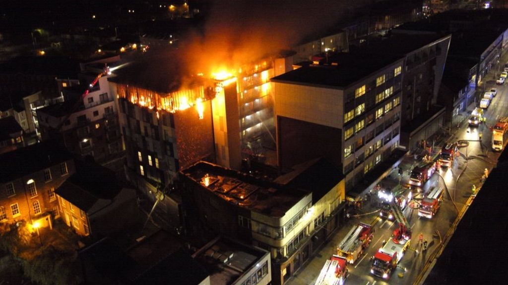 Bolton University Cube Fire False Alarm